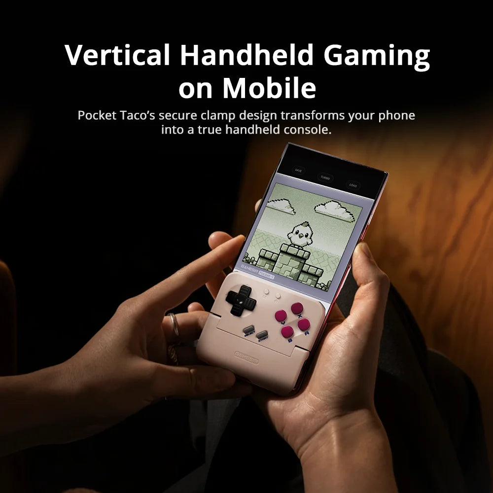 Gamesir Pocket Taco Mobile Controller Gamepad for Android, Portable Clamp-Style Gamepad for Classic Arcade Games Vertical Handheld Gamepad