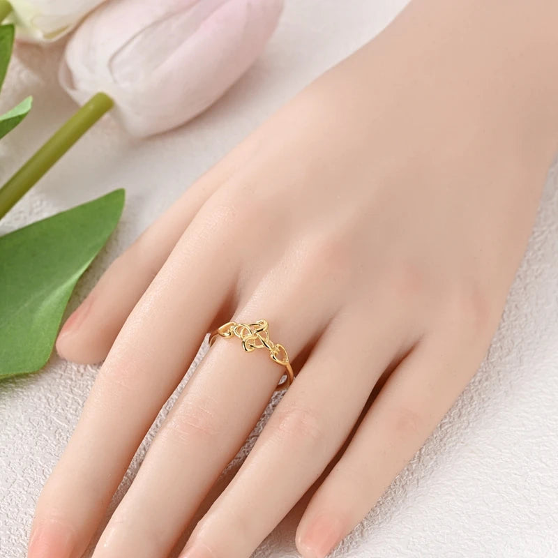 MULA Wedding Band Rings for Women Man 925 Sterling Silver Evil Eye Hand Celtic Knot Four-Leaf Clover Ring Stackable Jewelry Gift